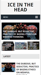 Mobile Screenshot of iceinthehead.com